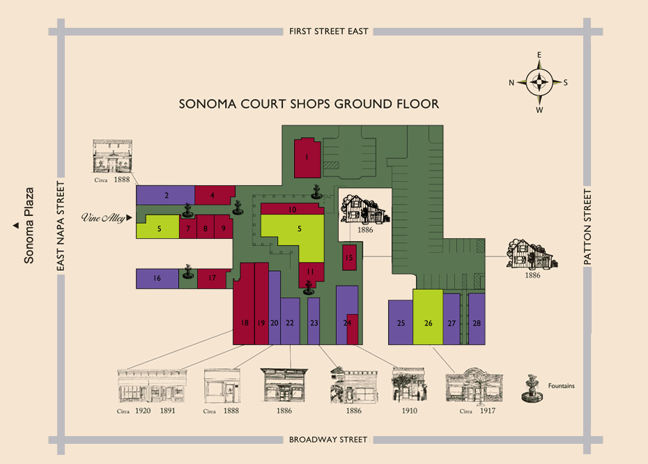 Sonoma Court Shops Second Floor