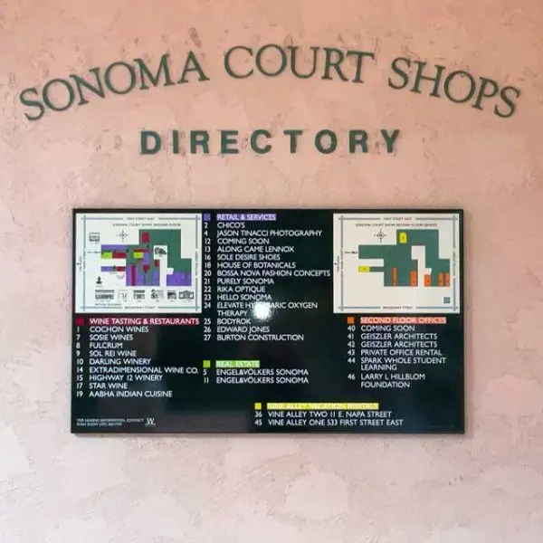 Sonoma Court Shops directory photo